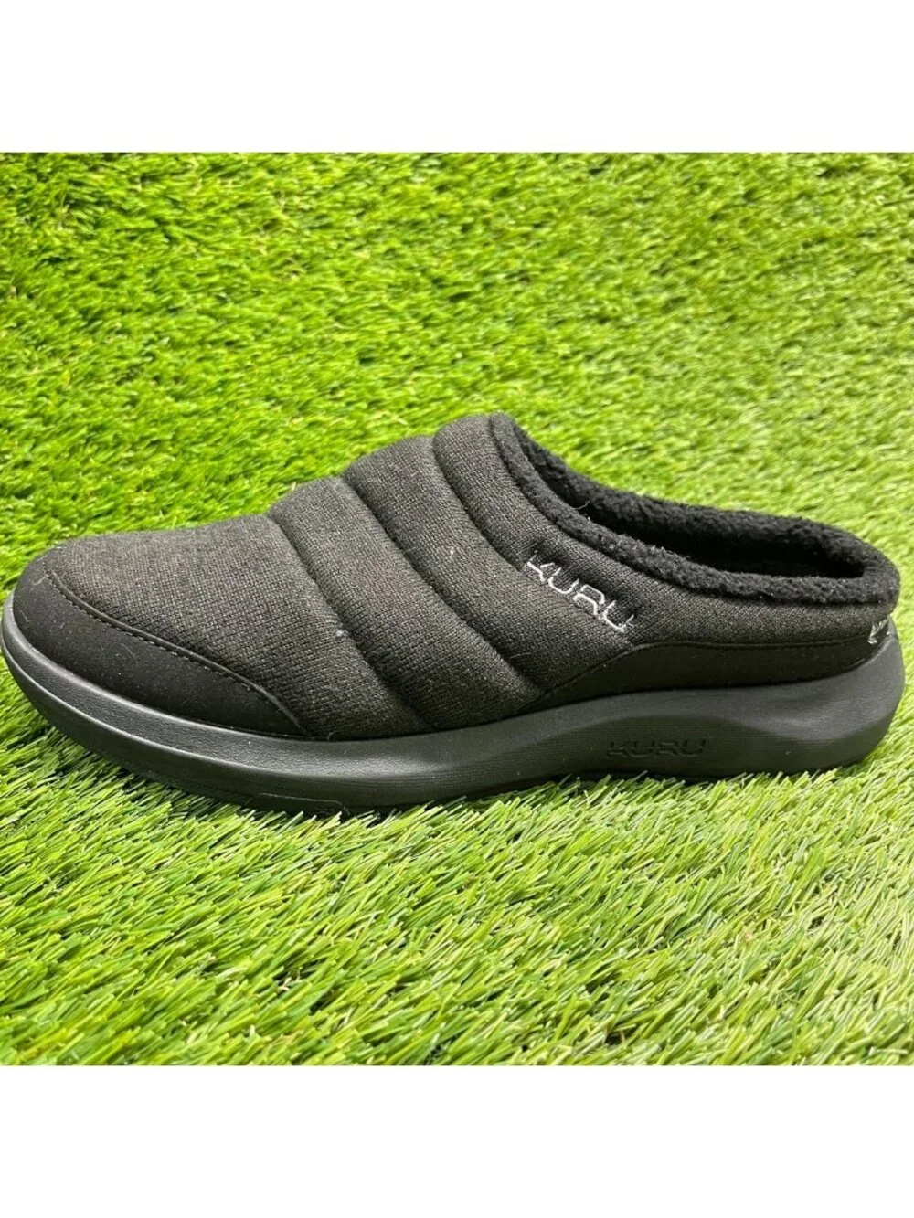 Kuru Draft 2 Mens Size 8 Black Casual Classic Walking Slip-On Mule Slippers